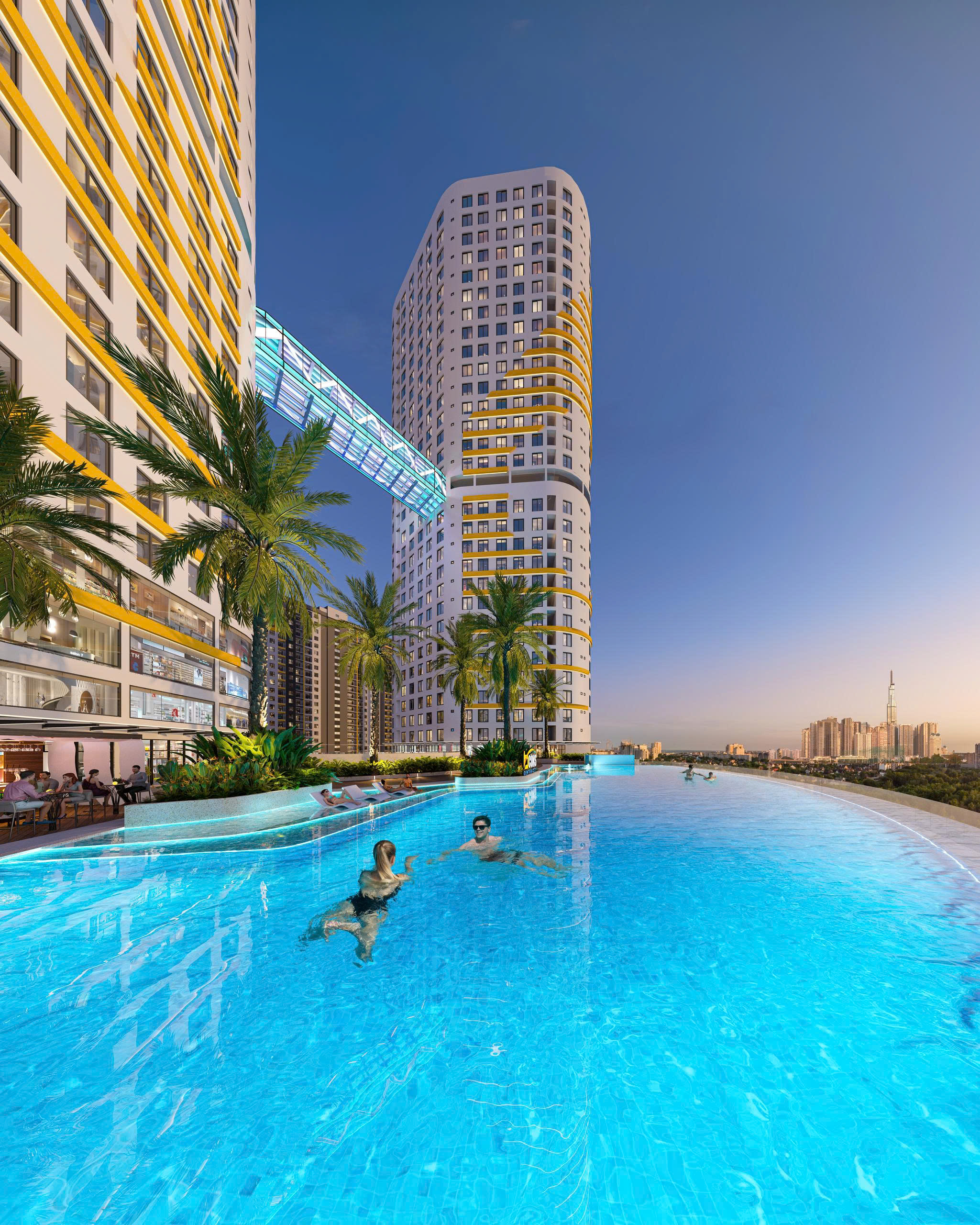 Bcons Center City — Hồ bơi vô cực nội khu